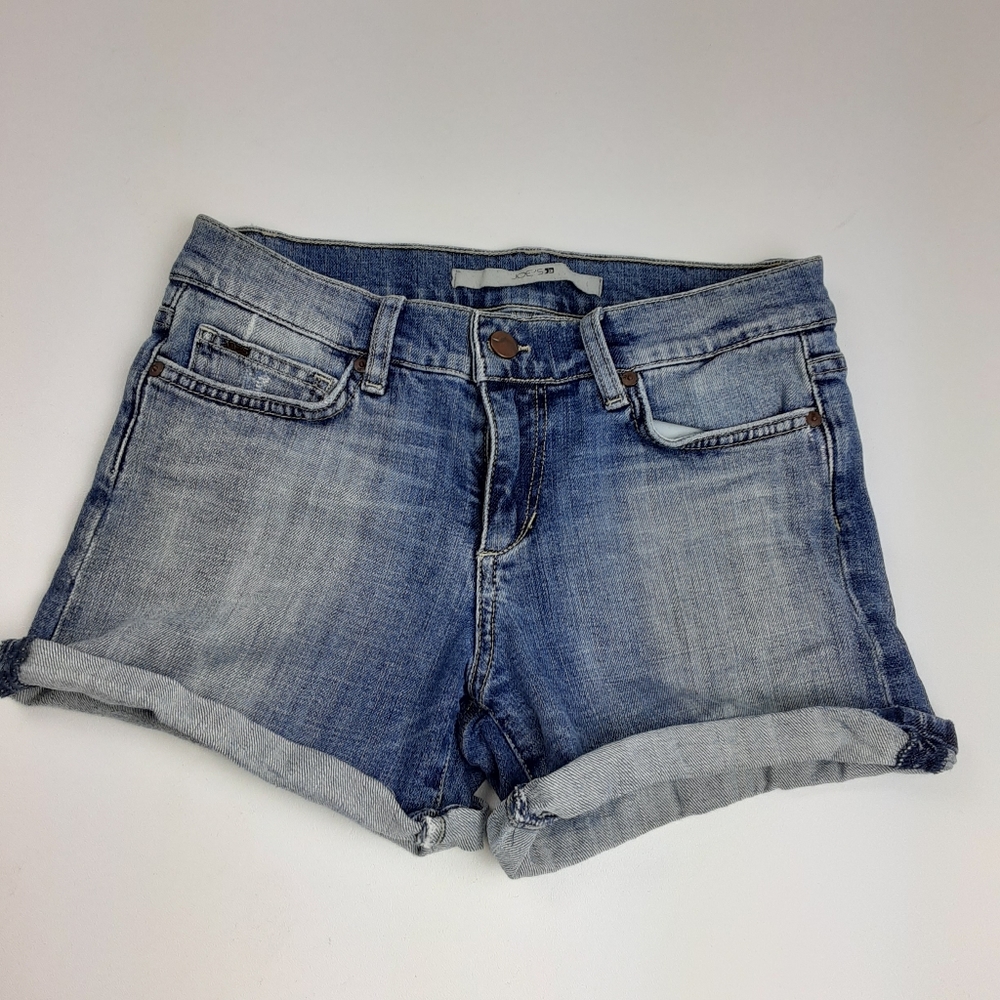 JOE'S High Waisted Cuffed Denim Shorts W26
